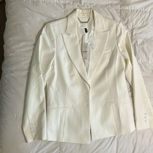 White House Black Market White Blazer